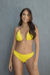 Top leopardo amarillo mujer estampado detalles playa